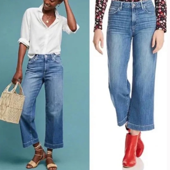 PAIGE Denim - Anthropologie Paige Nellie High-Rise Culotte Jeans 27